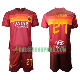 AS Roma Javier Pastore 27 Bambino Maglia Prima 2020/2021 Manica Corta (+ Pantaloncini)